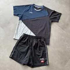 VICTAS 卓球ウェアセット ネイビー/グレー