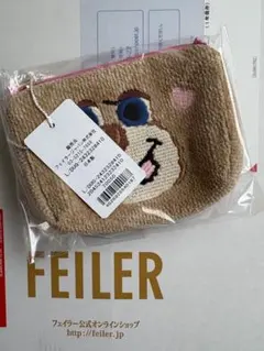 新品　フェイラー　ラブラリー　ドアップテディガール　ポーチ　マチ付き