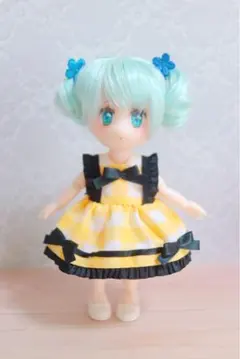 セリアドール　虫虫カフェ　黒リボンワンピース
