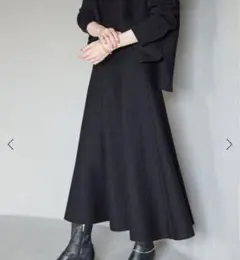 【SLOBE IENA】ミラノリブニットフレアスカート