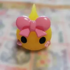 サン宝石 ほっぺちゃんイエロー ミニチュア フィギュア リボン