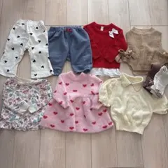 女の子服 まとめ売り 8点セット 80-90サイズ