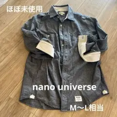 美品　ナノユニバース レディース トップス デニム シャツ 長袖 グレー