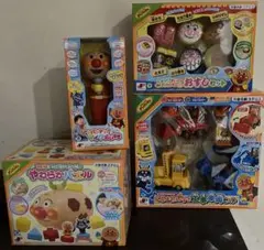 アンパンマン パズル マイクだいすき　工事車両　おすし　やわらかパズル　セット