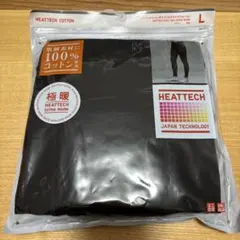 UNIQLOHEATTECH コットンタイツ極暖　L ブラック　メンズ