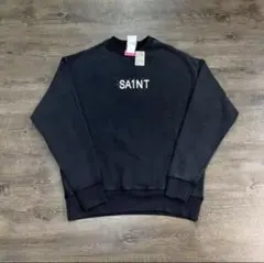 【新品・未使用】セントマイケル セーター SAINT MICHAEL (セントマイケル) 21AW ダメージ加工 SINロゴ
