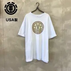 90's USA製 element ロゴ Tシャツ エレメント スケボー
