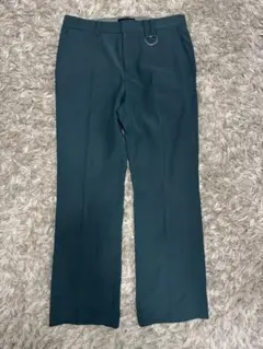 HARE スリムフレアパンツ グリーン