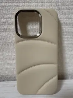 ベージュ レザー調 iPhoneケース