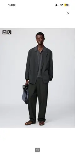 UNIQLO U スウェットカーブパンツ S 26ss