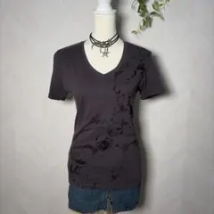 トルネードマート　y2k 花柄デザインTシャツのサムネイル
