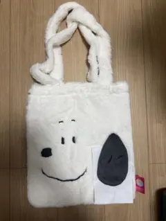 PEANUTS 耳付きトートバッグ スヌーピー　ふわふわ　モコモコのサムネイル