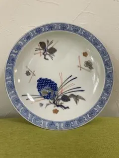 古伊万里 染付 皿 馬 瓢箪 花文様 陶磁器 - メルカリ