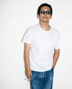 新品　白 L ファミリーマート トリップスター ポケットTシャツ 野村訓市