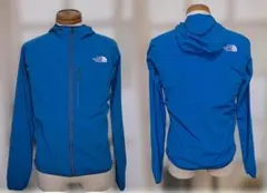 ザ・ノースフェイス マウンテンソフトシェルフーディブルー送料込匿名配送最終値下げ