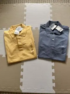 ポロシャツ 2色セット イエロー ブルー