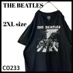 公式 ビートルズ アビイロード モノクロ フォト Tシャツ バンドT 2XL 黒のサムネイル