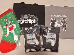 お値下げしました　graniph × AEON ブラックパンダ トートバッグ