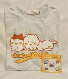 ちいかわ☆トーキングヘッズ☆パックTシャツ☆屈伸(Mサイズ)