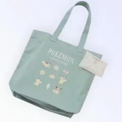 ポケモン／トート ミント ピカチュウ、イーブイ 新学期 通学、お出かけ用
