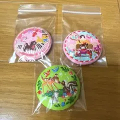 ディズニー　刺繍缶バッジ　3個セット