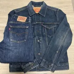 【本日限定値下げ】リーバイス　デニムセットアップ　ダークブルー　3rd 501