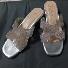 美品♥Bridget Birkin ビジュー サンダル シルバー Sのサムネイル
