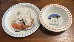 ムーミン 子供用プレートとボウル セット