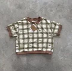 新品タグ付き　しまむら　nia nani ベビー　Tシャツ　100cm キッズのサムネイル
