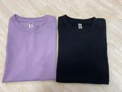 140サイズ ラベンダー ブラック Tシャツ 2枚セット
