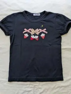 familiar いちごとリボンの 半袖シャツ 130