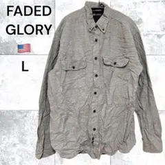 FADED GLORY ユニセックス フランネルシャツ フェイデッドグローリー
