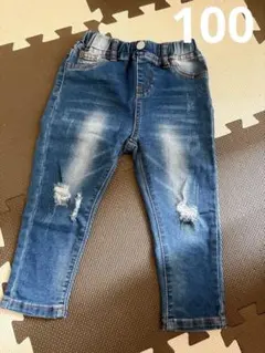 ダメージデニム100