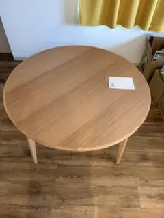 無印 MUJI 丸テーブル 直径105cm タモ材 ダイニング 天然木 希少