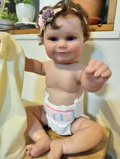 *リボーンドール　血管までリアル赤ちゃん★愛嬌ある可愛い女の子　海外ドール