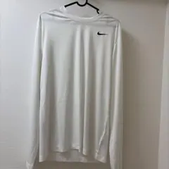 NIKE DRI-FIT 長袖カットソー ホワイト Lサイズ