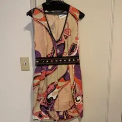 EMILIO PUCCI ニット 切替 フローラル ワンピース - メルカリ