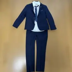 CHOPIN ネイビー ストライプスーツ 130cm 長ズボン　冠婚葬祭