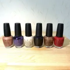 O.P.I. ネイルラッカー 6本セット 残量多数