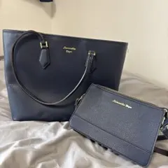 Samantha Vega A4トートバッグ ポーチ付き ネイビーのサムネイル