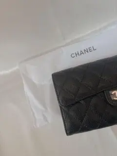 CHANEL ノベルティーブラック キルティング 財布