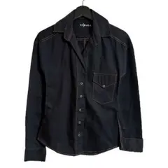 90〜00sLevi's リーバイスブラックデニムシャツ ハルキの古着着用