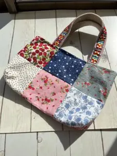 ハンドメイド パッチワークバッグ