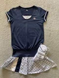 FILA テニスウェア ワンピース ネイビー/ホワイト