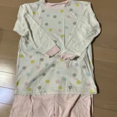水玉模様 パジャマ140サイズ
