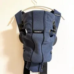 最終美品 ベビービョルン ベビーキャリアMINI Airメッシュ ネイビーブルー