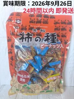 【24時間以内 即発送】浪花屋製菓 元祖柿の種 ピーナッツ入 170gのサムネイル