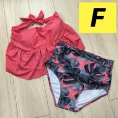 ANAP ビキニ　ハイウエスト　水着　スタイル爆盛れ　F モンステラ柄
