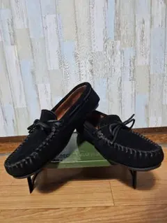 黒スエード モカシン ローファー サイズ9のサムネイル