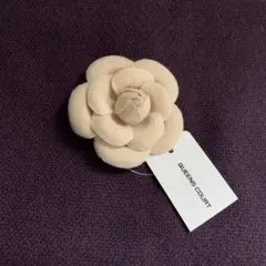 【未使用タグ付き】QUEENS COURT 日本製　花 コサージュ　ベージュ